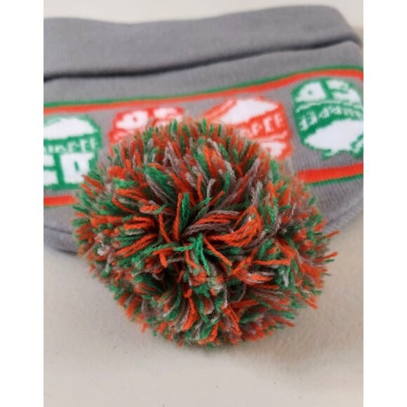 Slurpee 50th Anniversary 7-11 Beanie Toque - Gray Hat Cap With Pom OSFM EUC - Picture 2 of 5